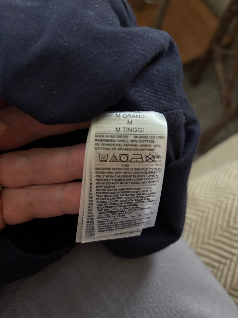 GAP Navy Square Neck Tank Top - Womens - Picture 3 of 4